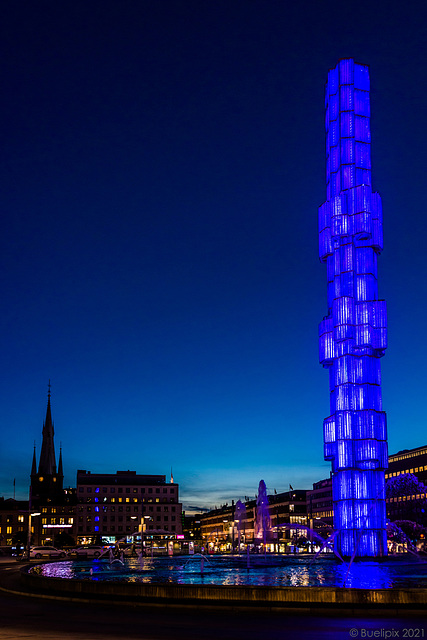 Blaue Stunde beim Sergelfontänen (© Buelipix)