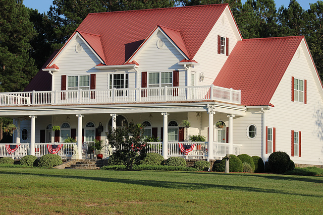 # 1 ) Lovely Southern country home (for Peter P.B.)  see photo # 2, showing the HFF shot from this property ~~