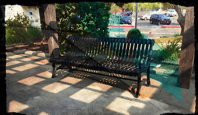 A  bench