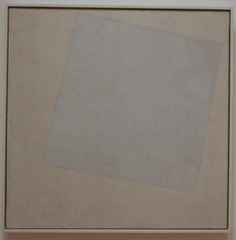 Suprematist Composition White on White by Malevich in the Museum of Modern Art, August 2010