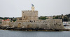 Festung an der Hafeneifahrt von Rhodos Stadt
