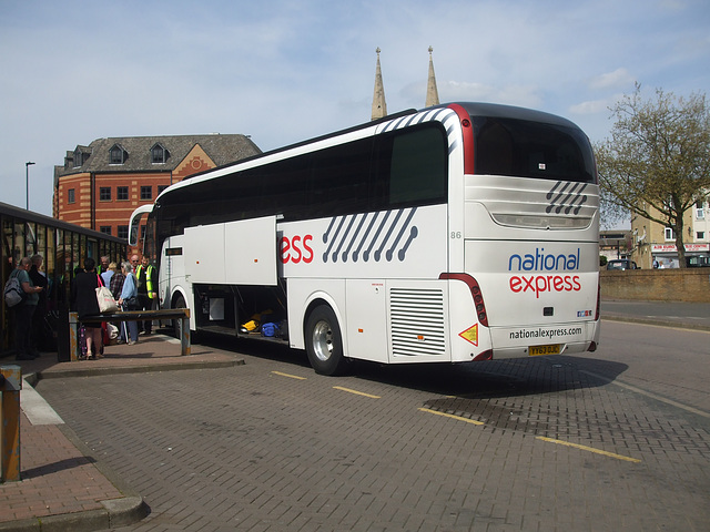 DSCF3337 East Yorkshire YY63 OJC (National Express contractor) in Peterborough - 6 May 2016