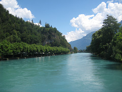 Die Aare bei Interlaken...