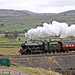 Stanier LMS class 6P Jubilee 45699 GALATEA running as 45562 ALBERTA  at Greenholme, Shap with 1Z86 07.12 London Euston - Carlisle  The Cumbrian Mountain Express 10th October 2020. (steam from Carnforth)