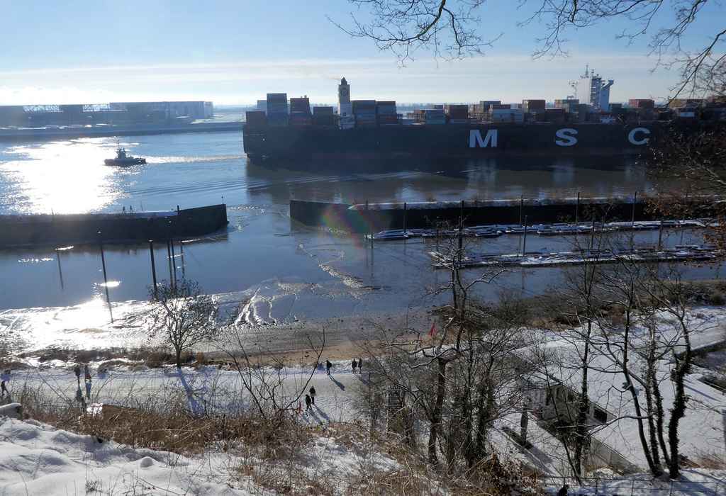 Winter am Mühlenberger Hafen (PiP)