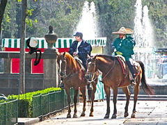 "May I rest here?" -  in the Parque Alameda, Mexico