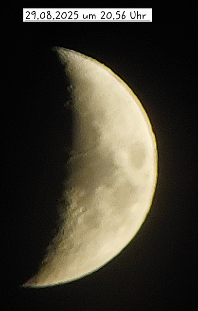 Mond am 29.08.2025