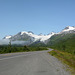 Alaska, View of Richardson Highway and Chugach Mountains