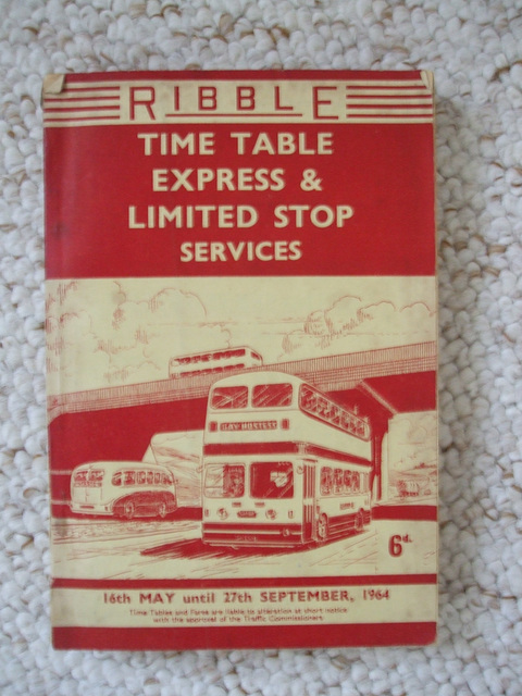 Ribble Express and Limited Stop timetable book 1964 (DSCF2060)