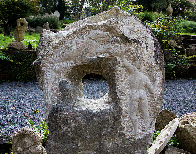 20140928 5555VRAw [D~SHG] Skulptur, Paschenburg/Pagenburg, Rinteln, Schaumburg