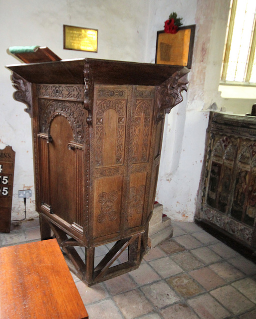 Pulpit, Westhall Church, Suffolk