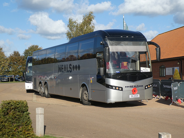 Neals Travel OIG 6926 (BX12 CUJ) at Newmarket Racecourse - 14 Oct 2023 (P1160746) Neals Travel OIG 6926 (BX12 CUJ) at Newmarket Racecourse - 14 Oct 2023 (P1160746)