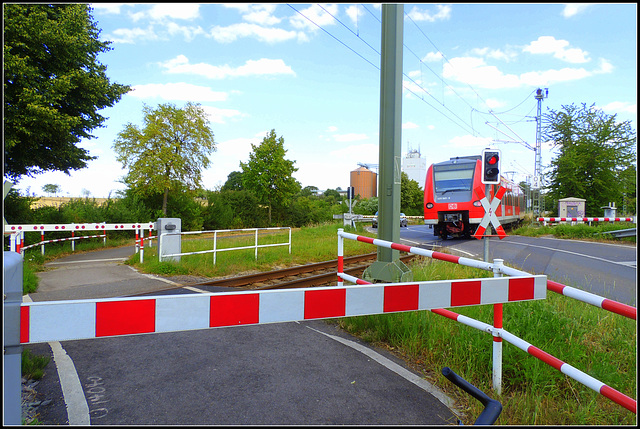 Slanting Railway Crossing