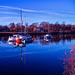 Yachts on the River Leven just after Dawn - IRChrome