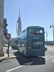 DSCF4160 First Hampshire and Dorset 37161 (HY07 FTA) in Portsmouth - 2 Aug 2018