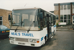 Neal’s Travel H314 HRY at Schering-Plough, Mildenhall – 8 Nov 1994 (246-13)