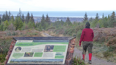 Looking from the Duchess Monument over hte Moray Firth in the distance, from atop Whiteash Hill to the east of Fochabers town.