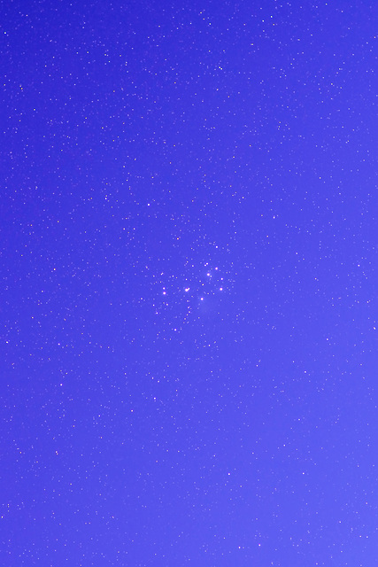 Pleiades early in the evening