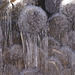 Eiszapfen am Holz