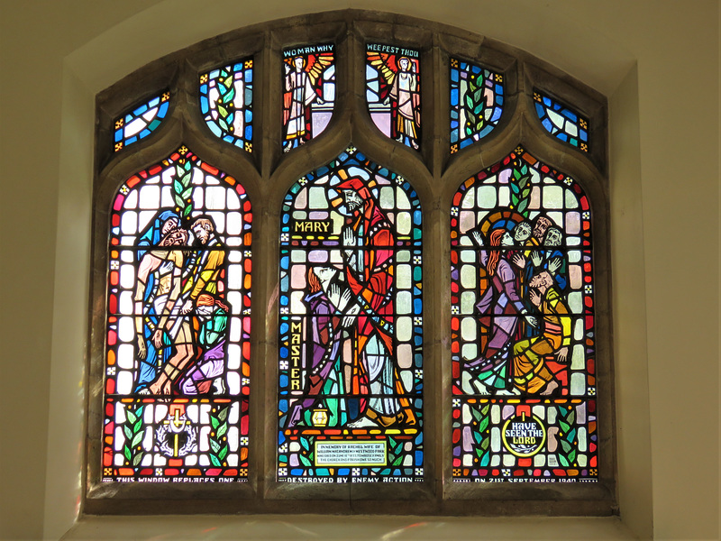 little horkesley church, essex  (14) c20 glass by hugh powell 1963