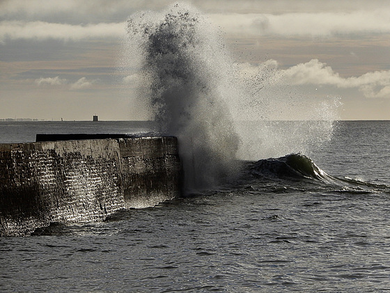 mer d'argent ce matin,