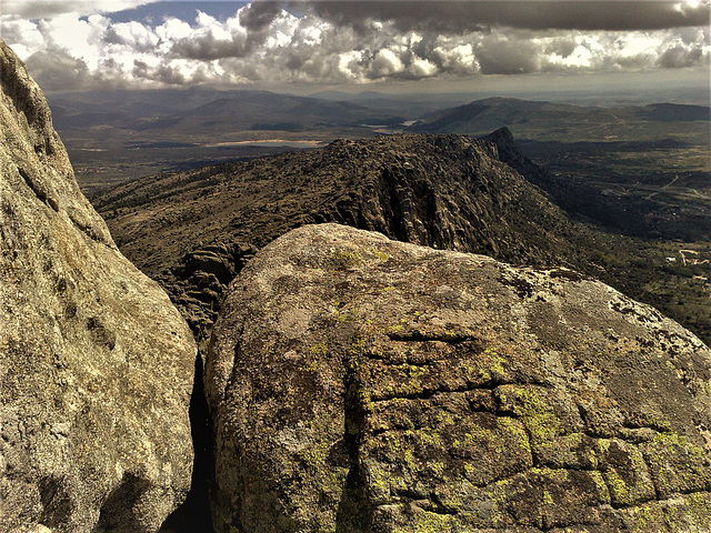 La Sierra de La Cabrera. The weather did turn for the worse later and I got caught in a snow shower in a t-shirt!