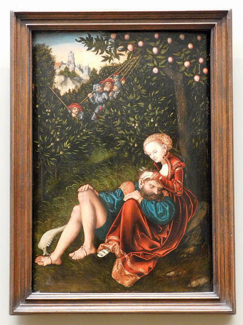 Samson and Delilah by Cranach in the Metropolitan Museum of Art, February 2019