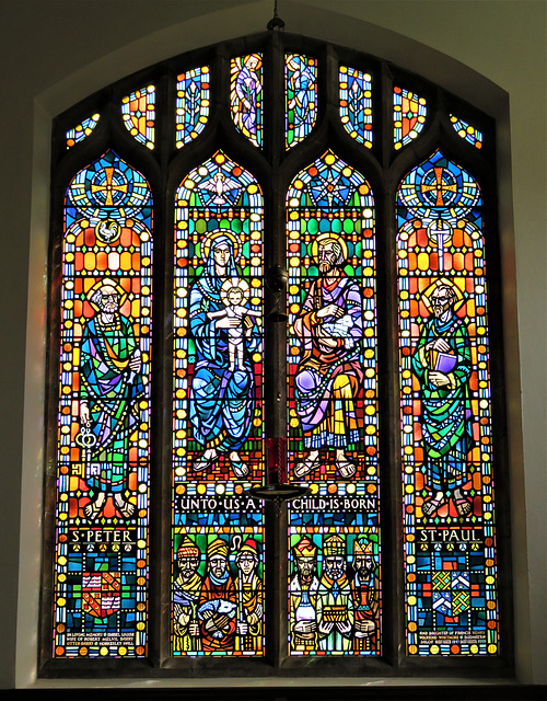 little horkesley church, essex  (15) c20 glass by hugh powell 1961