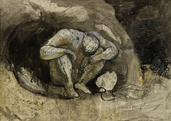 Keith Vaughan 'Man in a Cave', 1943