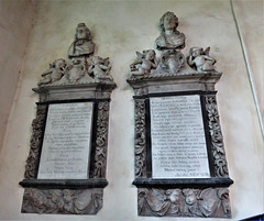 linton church, cambs, c17 tomb ofgeorge flack and sister +1693 attrib to thomas stayner