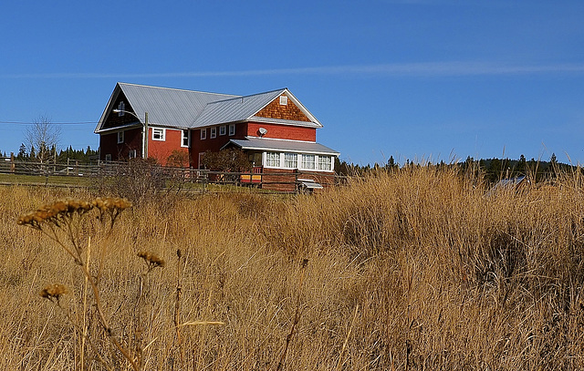 Ranch house at the 108 Mile Ranch, BC