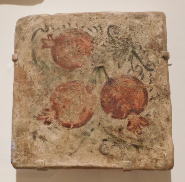 Ceiling Tile with 3 Pomegrantes in the Metropolitan Museum of Art, June 2019
