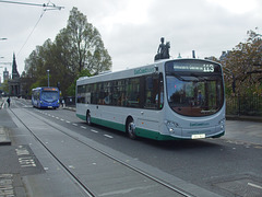 DSCF7366 Buses in Princes Street, Edinburgh - 8 May 2017