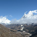 Khumbu, Lhotse (8516) and Ama Dablam (6814m) in Clouds