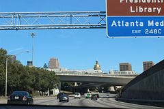 1 )  ~~  Approaching our State Capitol Building, Atlanta, Georgia... (heading under  2 bridges...)   USA