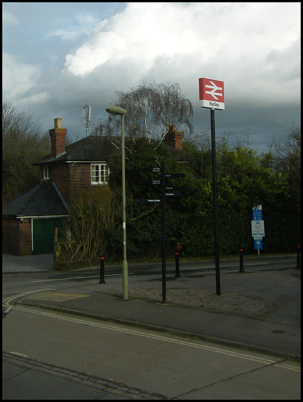 Radley Station sign Radley Station sign