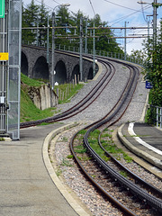 Bahnviadukt in Leysin