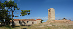 Greece, Kassandreia, Plērophoríes Tower in Nea Fokea