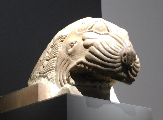 Fragment of a Lion Capital in the Metropolitan Museum of Art, October 2023