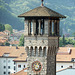 Glockenturm des Gebäudes der Kantonal und Stadtverwaltung von Bellinzona