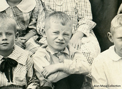 Smirking Schoolkid (Schoolchildren Posing Outside a School, Lebanon, Pa.)