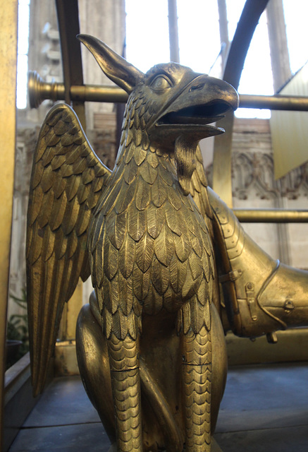 Detail of memorial, St Mary's Church, Warwick