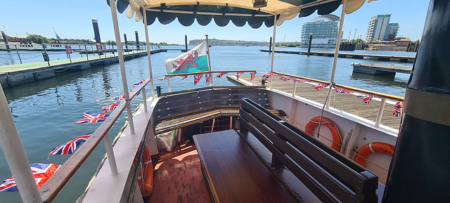 Jubilee flags on board