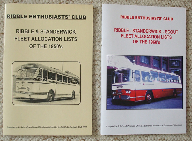 DSCF2072 Ribble and Standerwick fleet allocation lists published by Ribble Enthusiasts Club