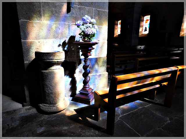 Intérieur de l'église de Plouer sur Rance (22)