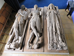 little horkesley church, essex  (26) c14 wooden tomb effigies