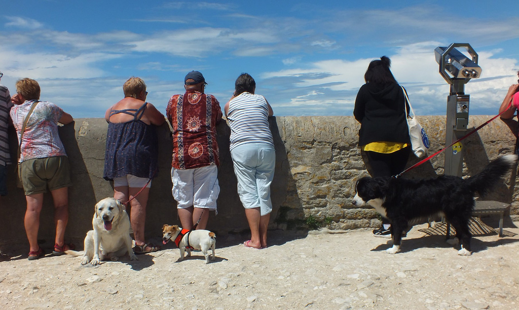 Touristes sur l'île de Ré