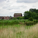 Alrewas Mill from over the unseen river Trent near Overley