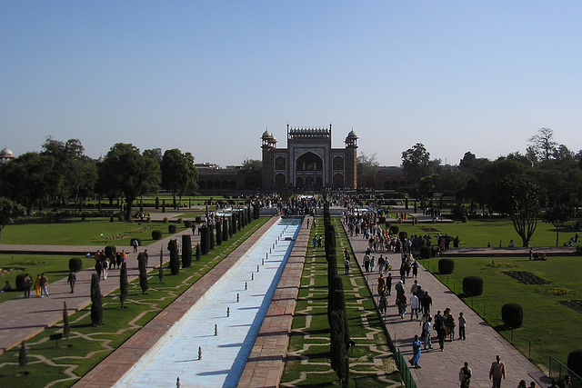 Great Gate At The Taj Mahal