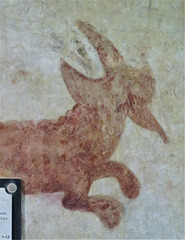 bartlow church, cambs, c15 dragon wall painting (3)